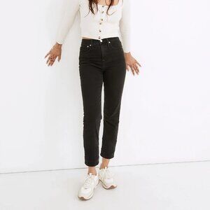 Madewell Black Straight Leg Jeans